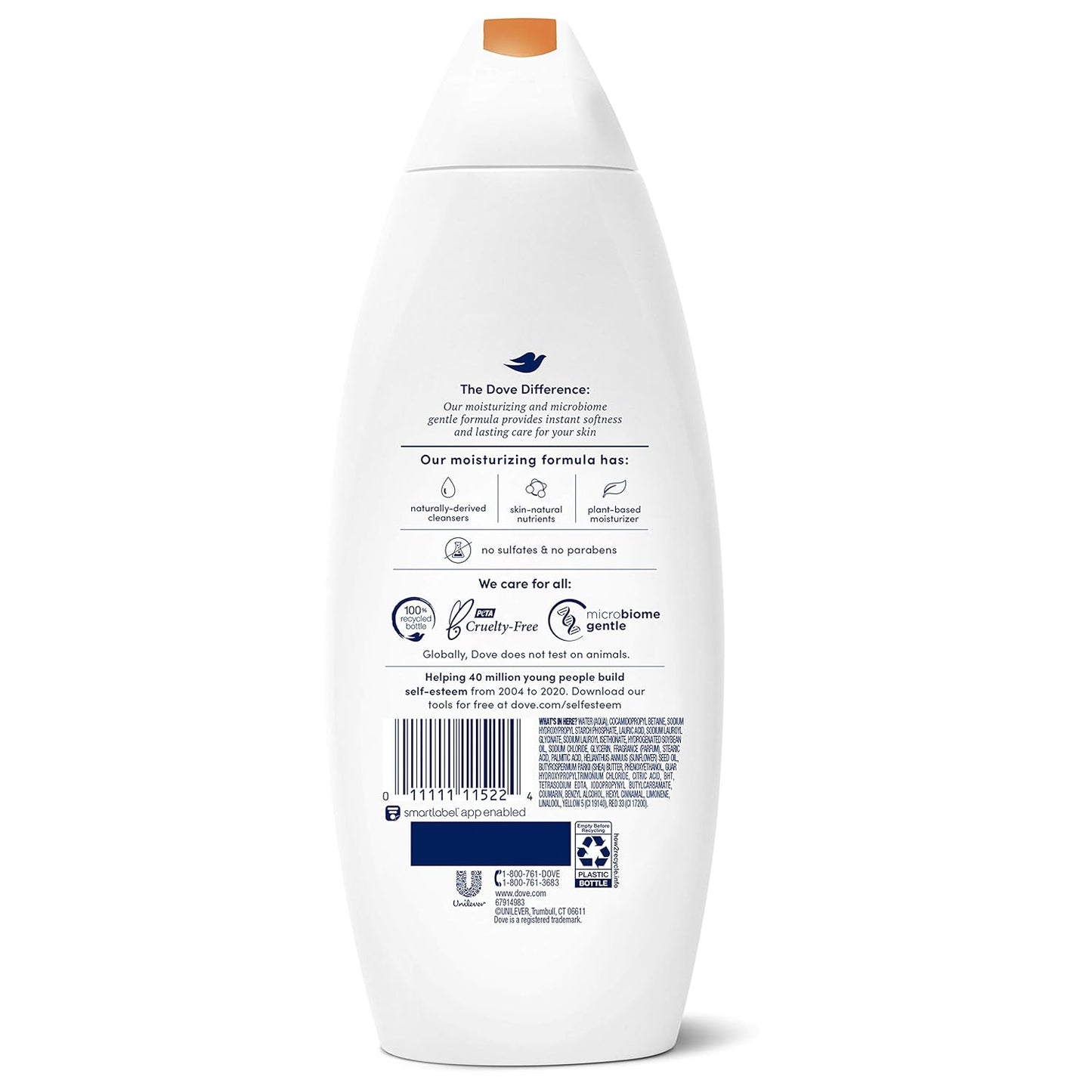 Dove Pampering Body Wash Nourishes & Feeds Skin Shea Butter with Warm Vanilla Effectively Washes Away Bacteria While Nourishing Your Skin 44.0 Fl Oz, (Pack of 2)