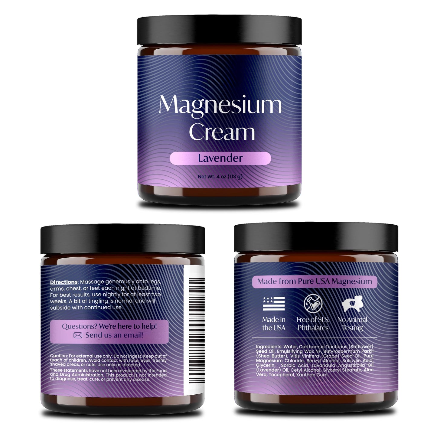 Solinia Magnesium Sleep Cream, USA-Made Topical Magnesium Lotion for Sleep