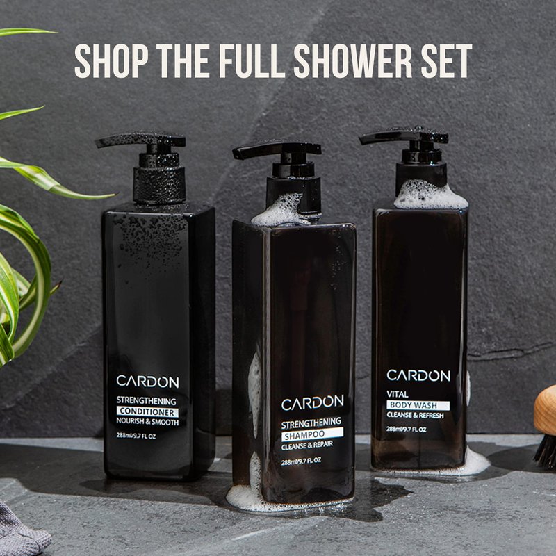 CARDON Hair Growth Shampoo for Men - Thickening, Anti-Thinning, Strengthens Roots, Korean Skincare for Healthy Scalp, Suitable for Oily and Dry Hair