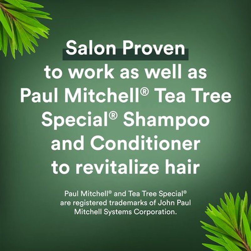 Suave Natural Tea Tree & Hemp Seed Oil Conditioner, Revitalizing and purifing Hair & Scalp, No Parabens, No Phthalates, 28 oz Pack of 4