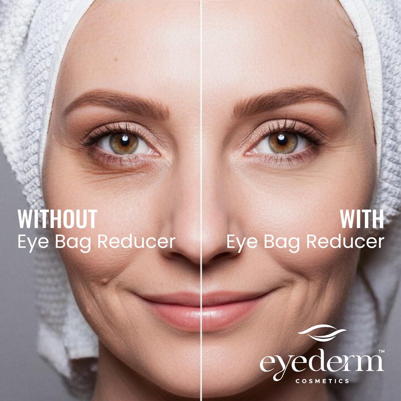 Eyederm Cosmetics Eye Bag Reducer Cream | Refreshing Under Eye Cream for Dark Circles, Puffiness and Bags Under Eyes | Ophthalmologist-Developed, Free From Common Irritants | 0.5 fl oz