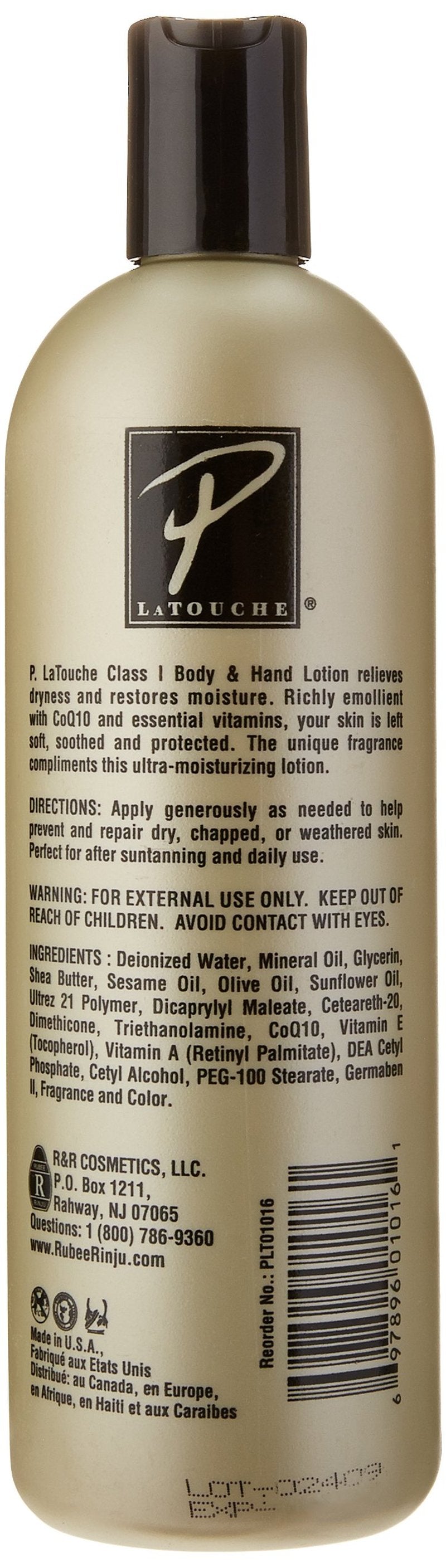 Pierre La TOUCHE Body and Hand Lotion, 16 Ounce (SG_B000TBZDR0_US)