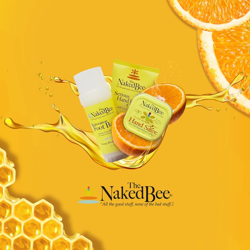 The Naked Bee Orange Blossom Honey, Grapefruit Blossom and Coconut Honey, Hand & Body Lotion (6.7oz) - 3 Pack