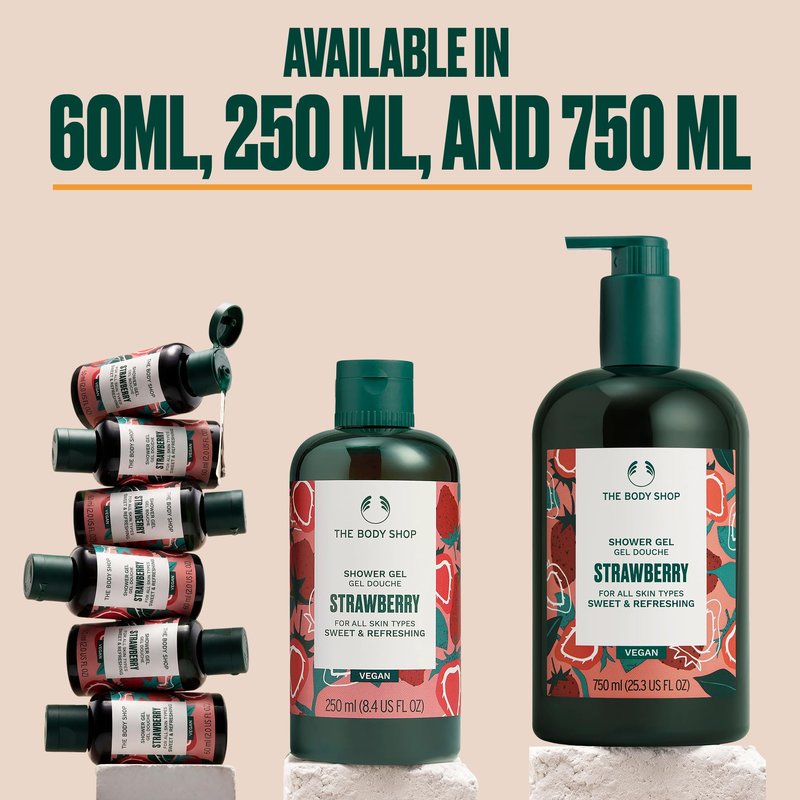 The Body Shop Strawberry Shower Gel, 2 Fl Oz