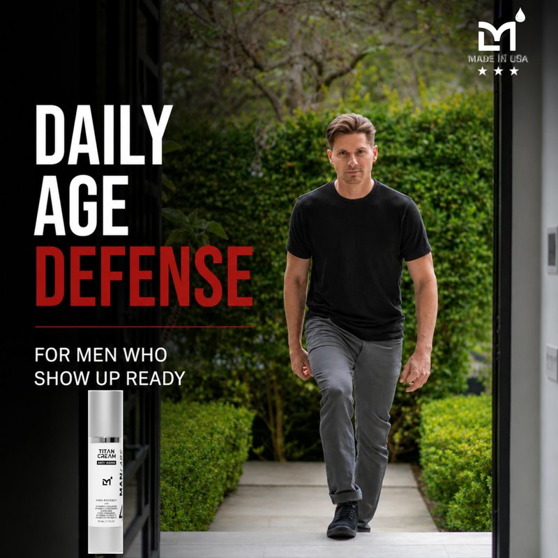 Man Labs Titan Mens Eye Cream Anti Aging for Dark Circles Under Eye–Appearance of Eye Bags Treatment for Men–Appearance of Dark Circles Under Eye Treatment, Crows Feet, Puffy Eyes–Cream–Man, Unscented