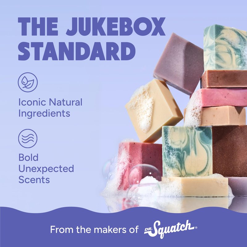 JUKEBOX Natural Women’s Bar Soap – Creamy Lather – Shower & Bath Soap, Crafted Using Cold Process With Natural Oils – No Harsh Ingredients – Sky Blue Malibu, 5oz