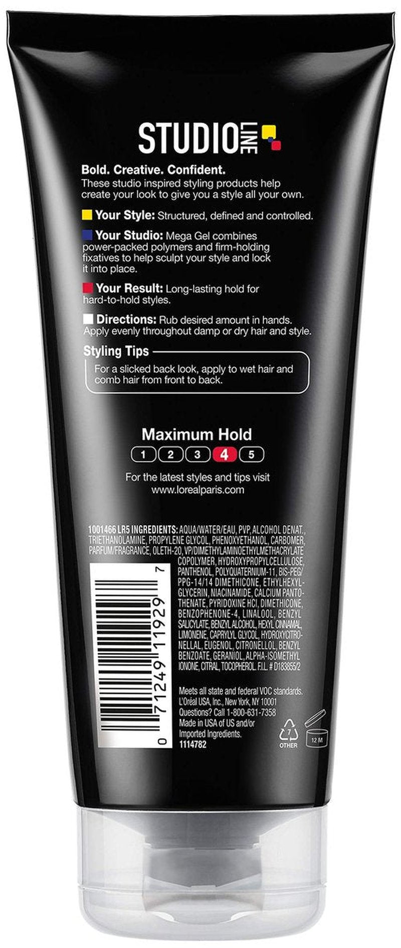 L'Oreal Paris Studio Line Mega Hair Gel, 6.8 Fl Oz