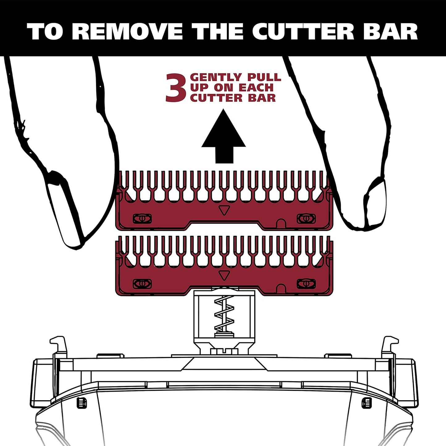 Wahl Black Chrome Smart Shave Replacement Foils, Cutters and Head for 7061 Series - Model 7045-700