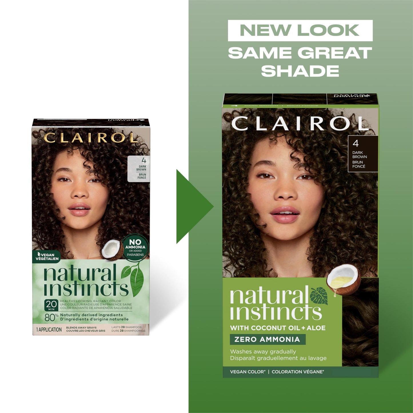 Clairol Natural Instincts Demi-Permanent Hair Dye, 5A Medium Cool Brown Hair Color, Pack of 1