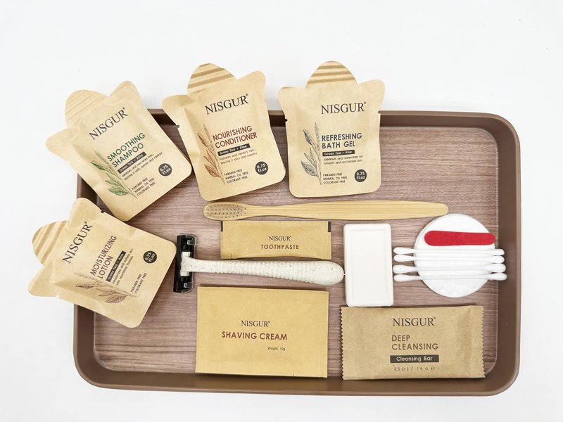 NISGUR Hotel Soap Bars Bulk Pack of 200 Travel Size Bar Soap Kraft Paper Individually Wrapped Hotel Supplies and Toiletries for Guests