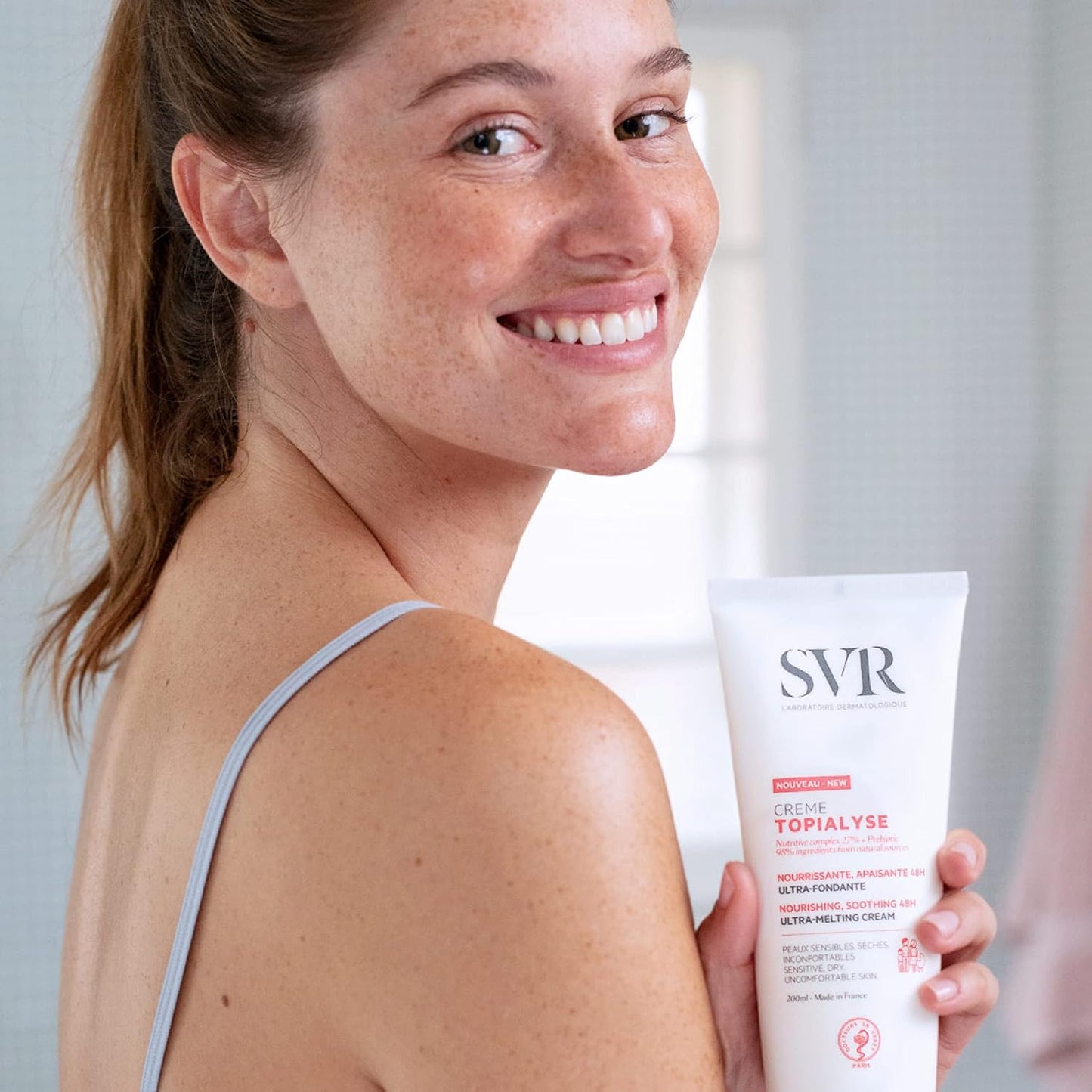 SVR Topialyse Cream - Nourishing & Soothing Face & Body Cream for Dry Sensitive Skin - Moisturizer for Babies (Except Premature), Kids and Adults - Intense Hydration with Shea Butter