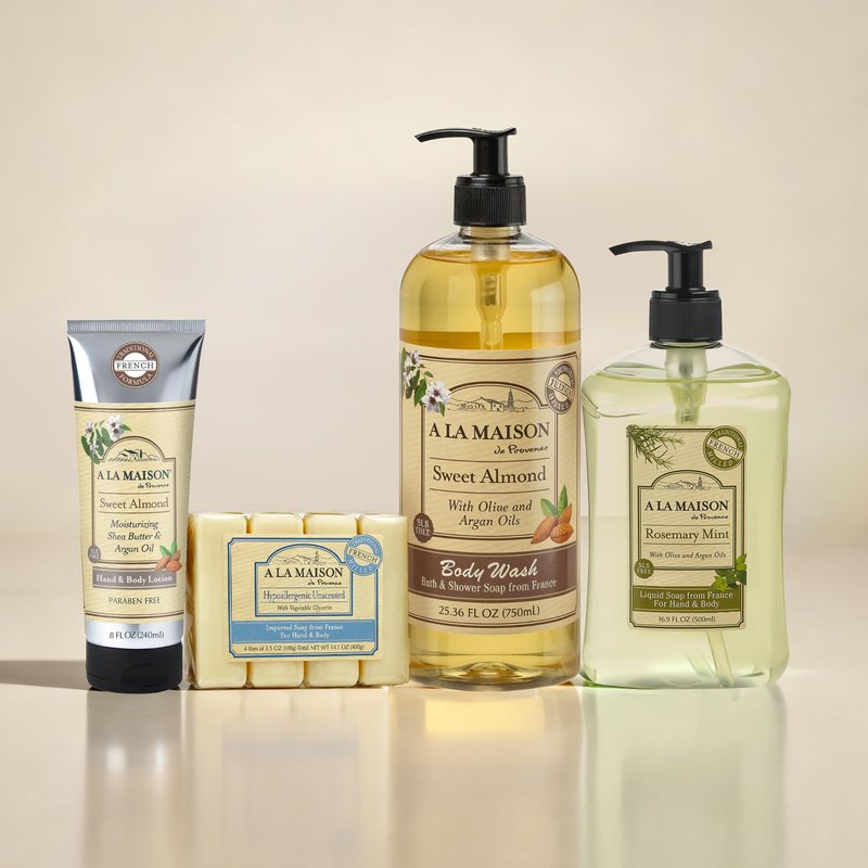 A LA MAISON Rosemary Mint Natural Hand Wash Made with Essential Oils - Biodegradable, Plant-Based, Vegan, Cruelty-Free 33.8 Fl Oz Refill Bottle, 1 Pack