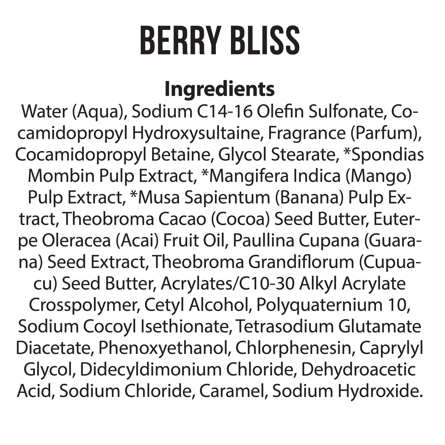 Nutrius Brazilian Body Wash for Dry Skin, Berry Bliss Scent, Moisturizing Body Wash with Cupuacu Butter & Acai Oil, Gentle Daily Cleanser, Paraben Free, Vegan, 25.4 fl oz