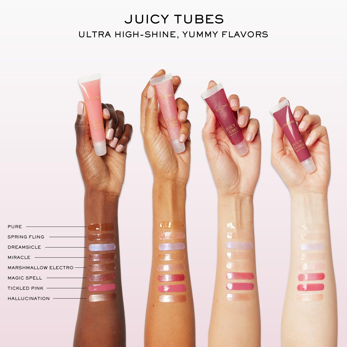 Lancôme Juicy Tubes Shine Lip Gloss - High Shine & Lasting Hydration - Vitamin E Enriched - 01 Pure (Jelly)