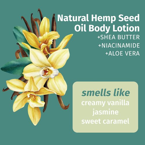 HEMPZ Vanilla Lux Herbal Body Moisturizer 17 oz.
