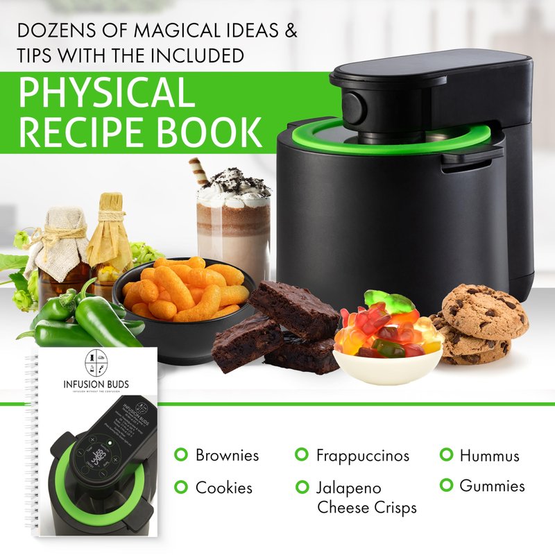 3-In-1 Magical Infuser Machine, Herb Decarboxylator & Gummy Maker. Butter maker Machine for creating Infused Butter, Gummies, Herbal Oil & More. Recipe Book & All Accessories