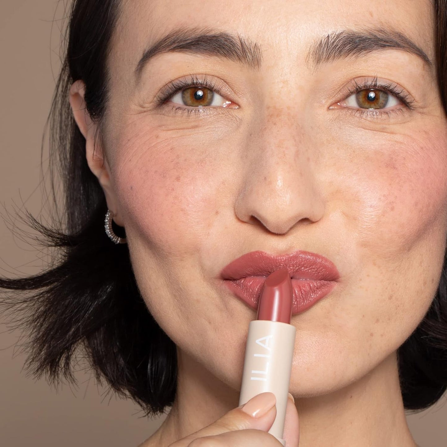 ILIA - Color Block Lipstick | Non-Toxic, Vegan, Cruelty-Free, Hydrating + Long Lasting, No Budge Color with Full Coverage (Amberlight (French Nude With Neutral Undertones), 0.14 oz | 4 g)