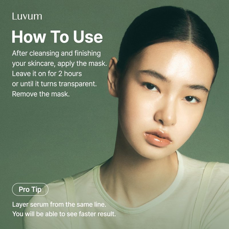 LUVUM Afterglow Yuja Gel Mask, Vitamin C, Overnight Hydrogel Mask, 4+1 Pack