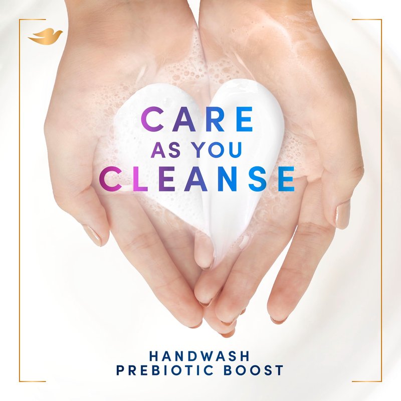 Dove Prebiotic Boost Hand Wash Soothing Therapy 4 Count for Lasting Softness, with Oatmeal & Ceramides, 12 oz