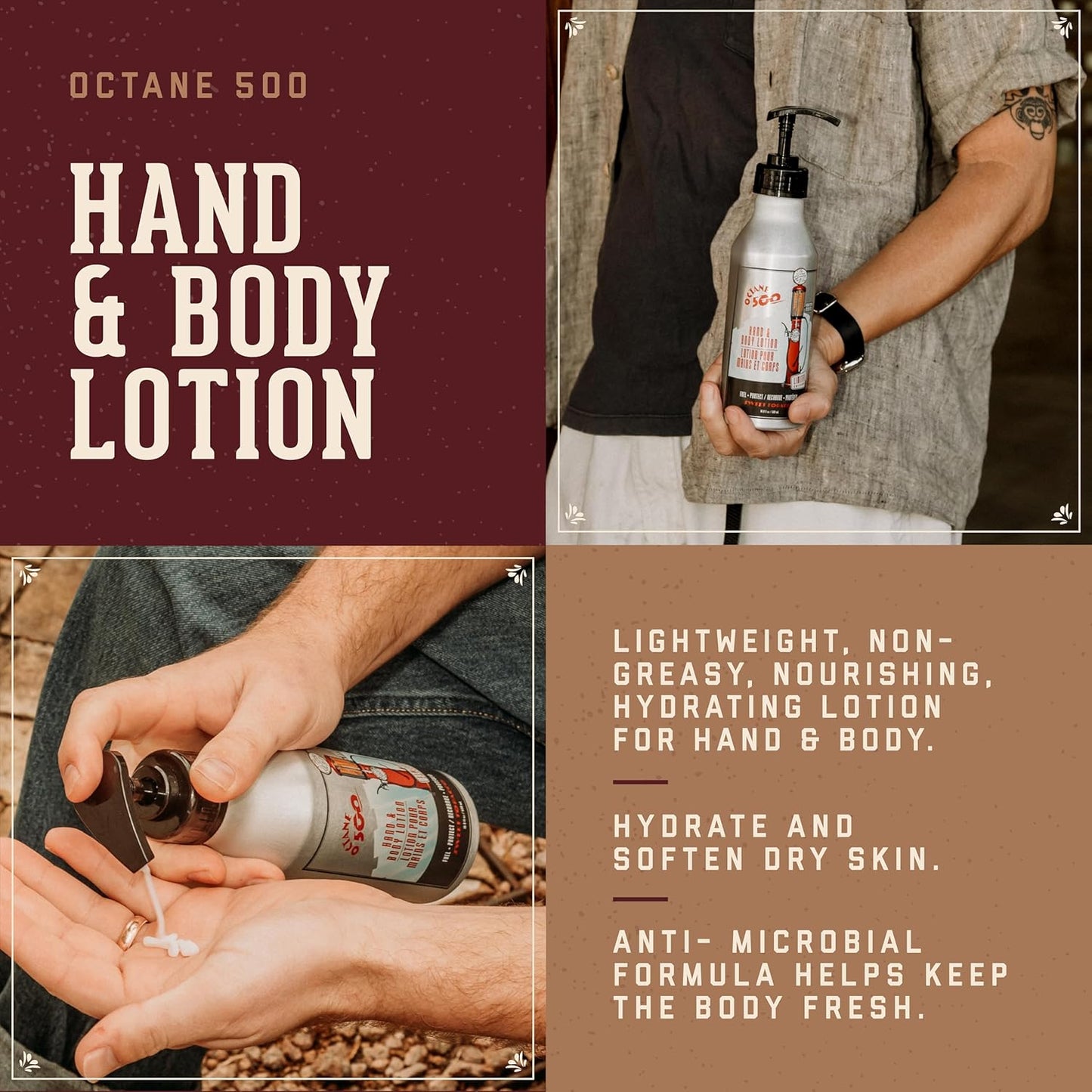 18.21 Man Made Octane Series Moisturizing Lotion