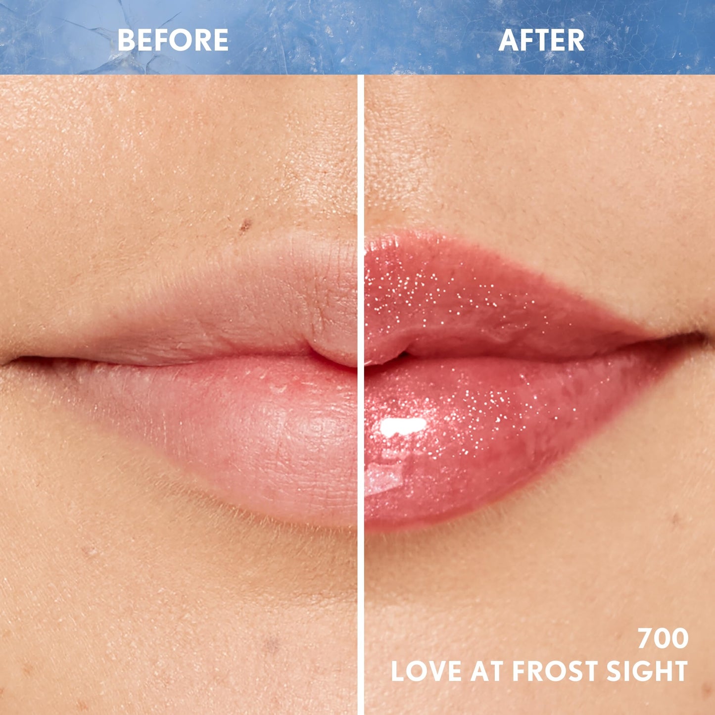 Covergirl Clean Fresh Yummy Gloss, 700 Love At Frost Sight, Plumper Gloss, Shiny Gloss, Vegan Formula, Volumizing Lip Plumper, Easy to Apply, Minty Flavor, 0.33oz