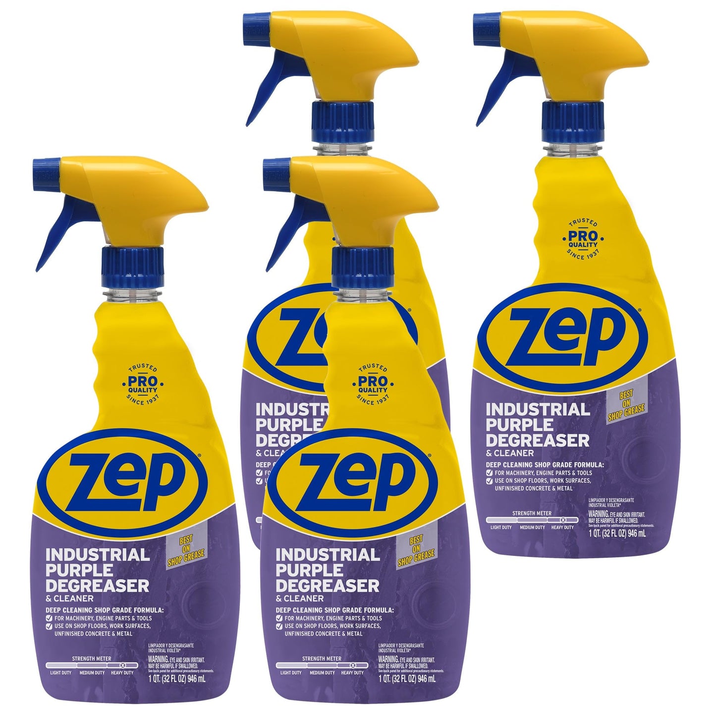 Zep Industrial Purple Cleaner and Degreaser Concentrate R42310 -Easy To Rinse Formula