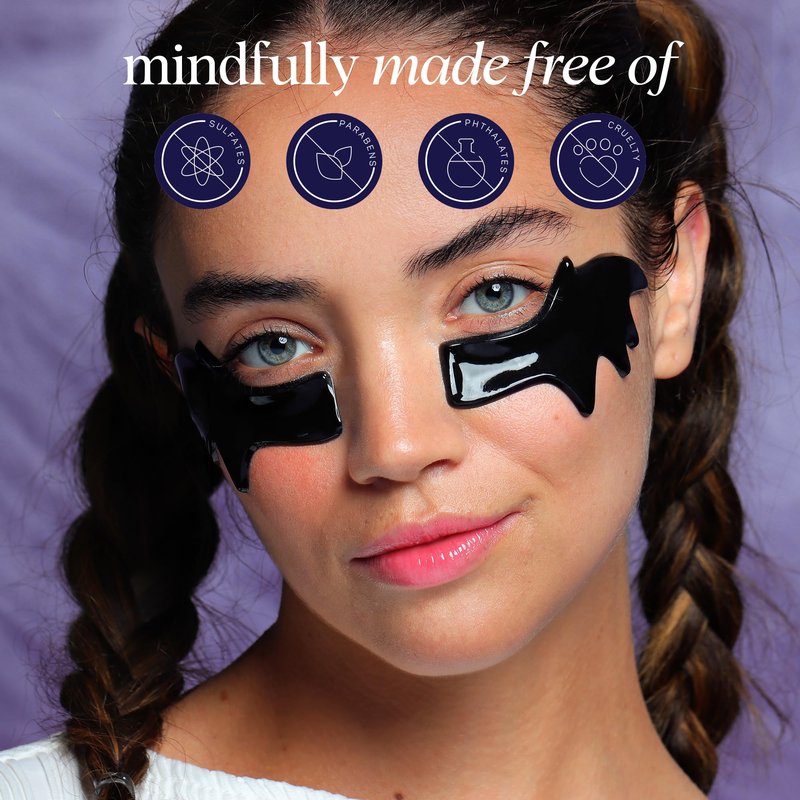 SpaLife Beauty Halloween Hydrogel Under Eye Patches | Eye Patches for Dark Circles | Halloween Gifts for Women | Cooling Undereye Patches for Puffy Eyes with Niacinamide, Charcoal & Tremella | 8 Pairs