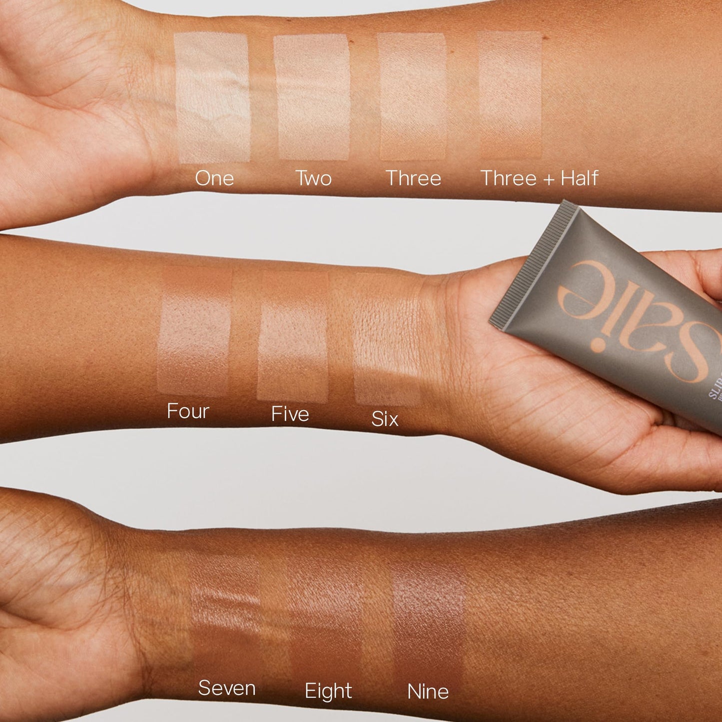 Saie Slip Tint SPF 35 Tinted Moisturizer - Light Coverage Moisturizer + Broad Spectrum Zinc Oxide Sunscreen with Hydrating Hyaluronic Acid - Shade Seven (1.35 oz)