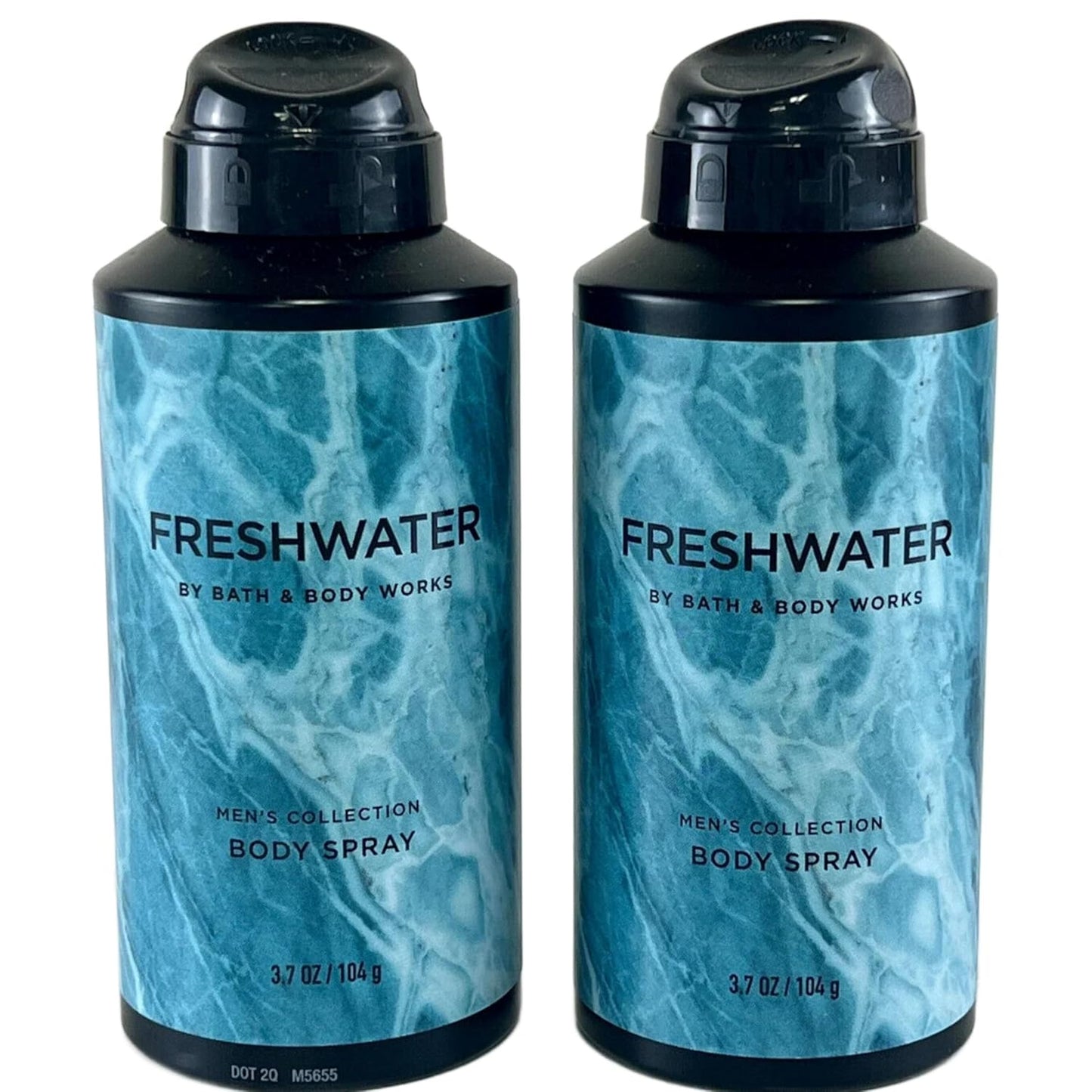 Bath and Body Works Men's Collection Freshwater Deodorizing Body Spray 3.7 Oz. 2 Set.