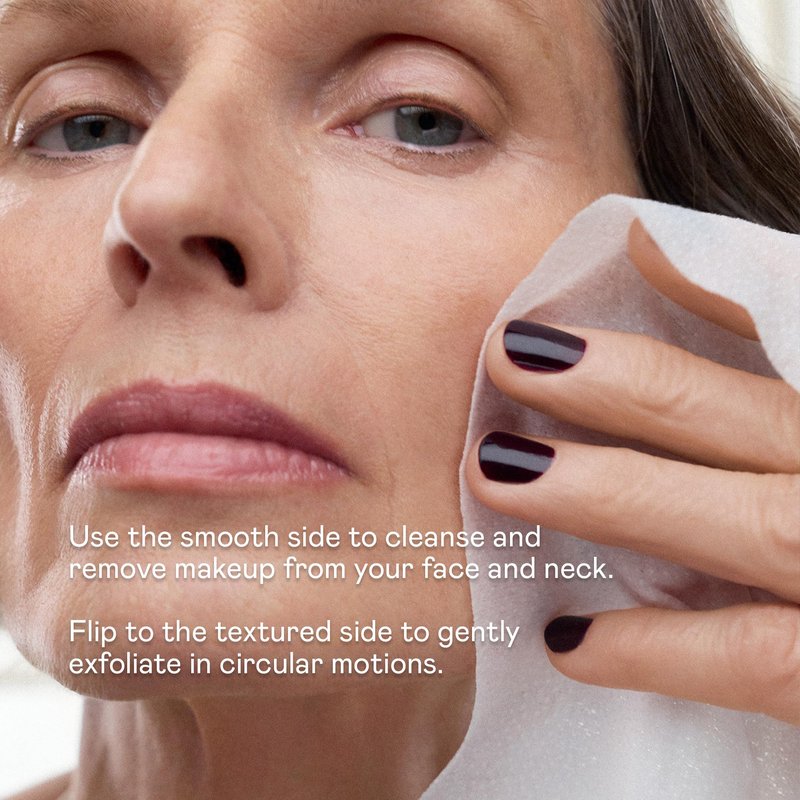 NuFACE Prep-N-Glow Facial Towelettes - 2-in-1 Exfoliating + Cleansing Makeup Remover Wipes, Hyaluronic Acid Travel Face Wipes to Hydrate & Brighten for Glowing Skin - 20 Individually Wrapped Cloths