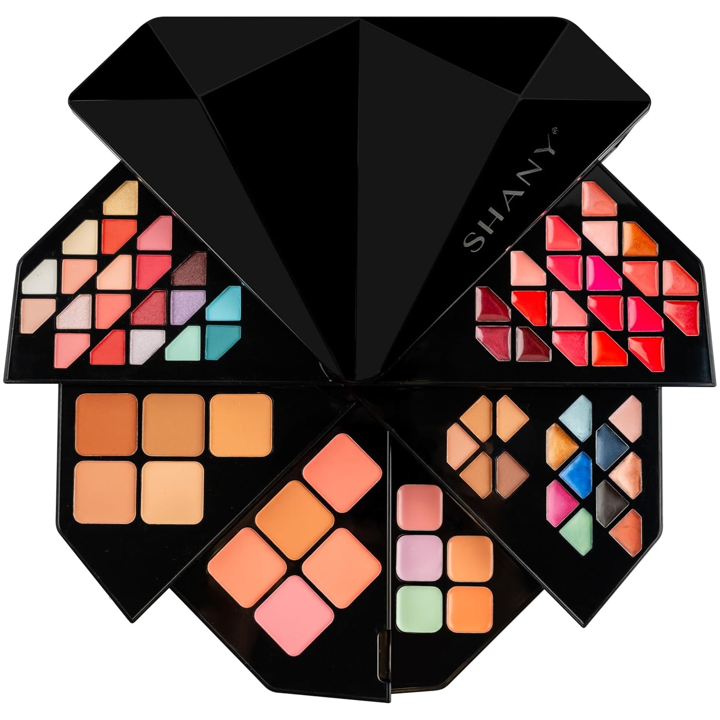 SHANY All About That Face Makeup Kit - All in one Beginner Makeup Set - Eye Shadows, Lip Colors, Face Makeup, Cosmetics applicators & More.
