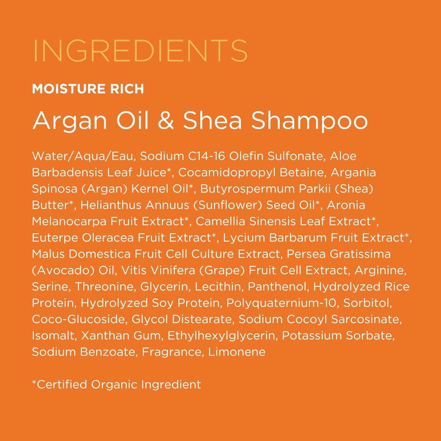 Andalou Naturals Argan Oil and Shea Moisture Rich Shampoo, Value Size, 32 Ounce
