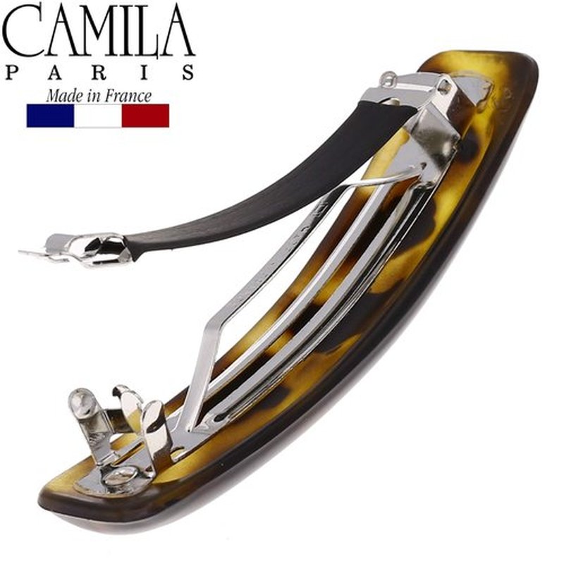 Camila Paris CP2756 French Hair Barrette Clip for Girls, Tokyo, Rubberized Metal Clasp Strong Hold Grip Hair Clips for Women, No Slip Durable and Styling Girls Hair Accessories, Made in France