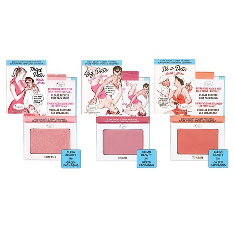 theBalm Clean and Green Powder Blush - It's A Date