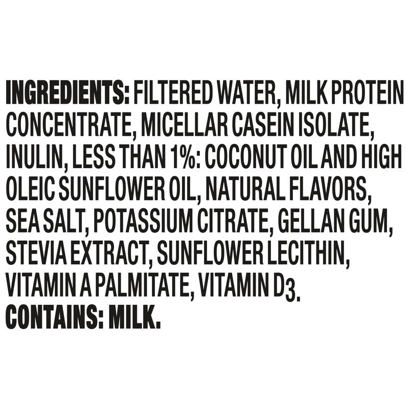 Oikos Protein Shake, Salted Caramel, 30g High Protein Drinks, Shelf Stable, Ready to Drink, 5g Prebiotic Fiber, 12 fl oz Bottle
