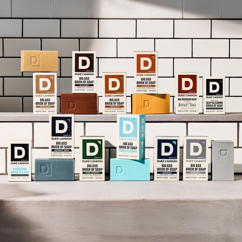 Duke Cannon Supply Co. Extra Large Bar Soap Bundle - Men's Natural Bar Soap with Masculine Scents - All Skin Types - Big Brick of Soap - 3 Pack - Midway,10 oz (3 Pack)