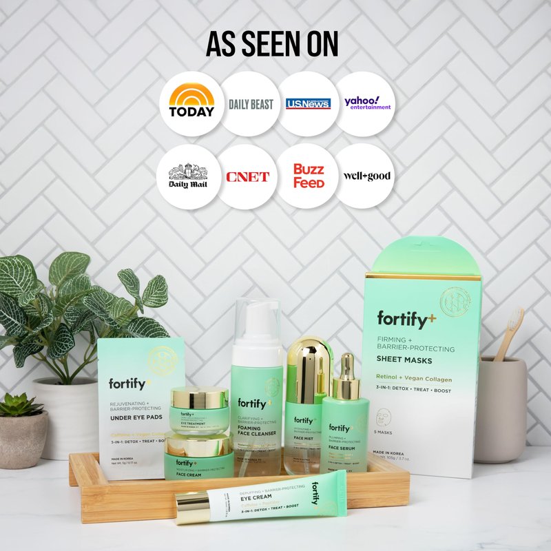 Fortify Skincare Hyaluronic Acid Moisturizer For Face with Collagen & Aloe - Dermatologist-Tested Anti-Aging Korean Skin Care - Ultra Hydrating & Nourishing - Fragrance & Alcohol-Free - 50ML/1.7Fl.Oz