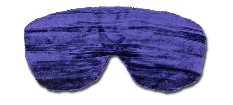 Candi Andi Handmade Opulence Yoga Eye Mask Pillow - Weighted Flaxseed Fill, Unscented, Satin & Velvet, Adjustable Strap - Ideal for Meditation & Restful Sleep -Majestic Purple - TEMF-MP