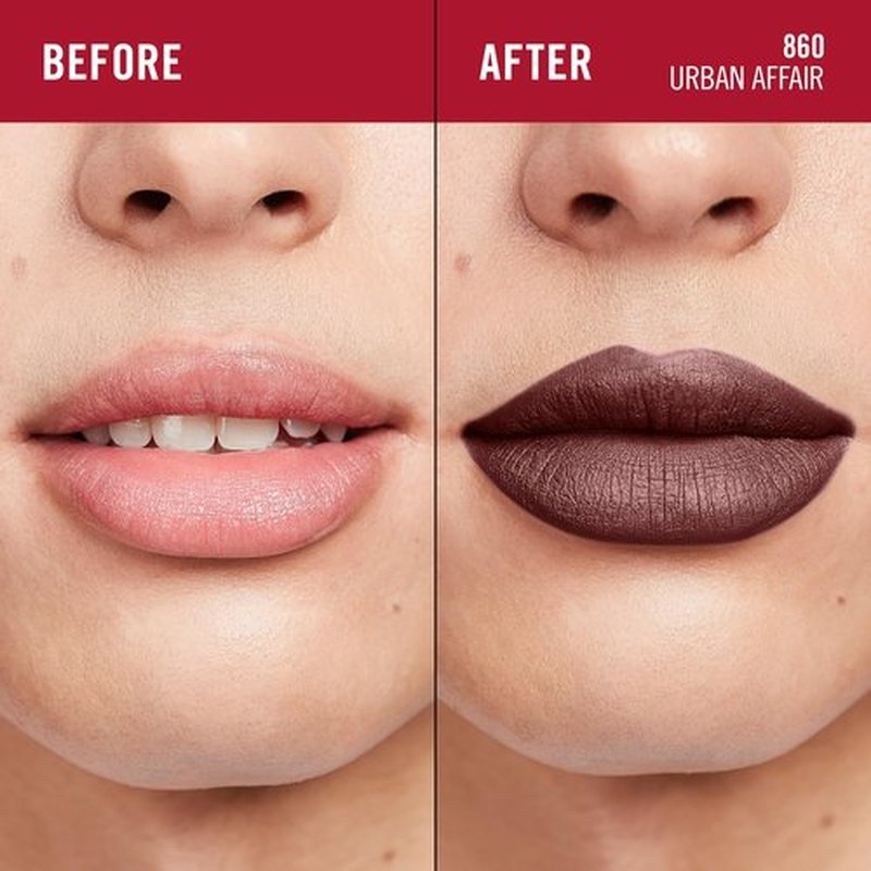 Rimmel London Lasting Mega Matte Liquid Lipstick, Long-Lasting, Hydrating, Vegan Formula - 860 - Urban Affair, 0.25oz