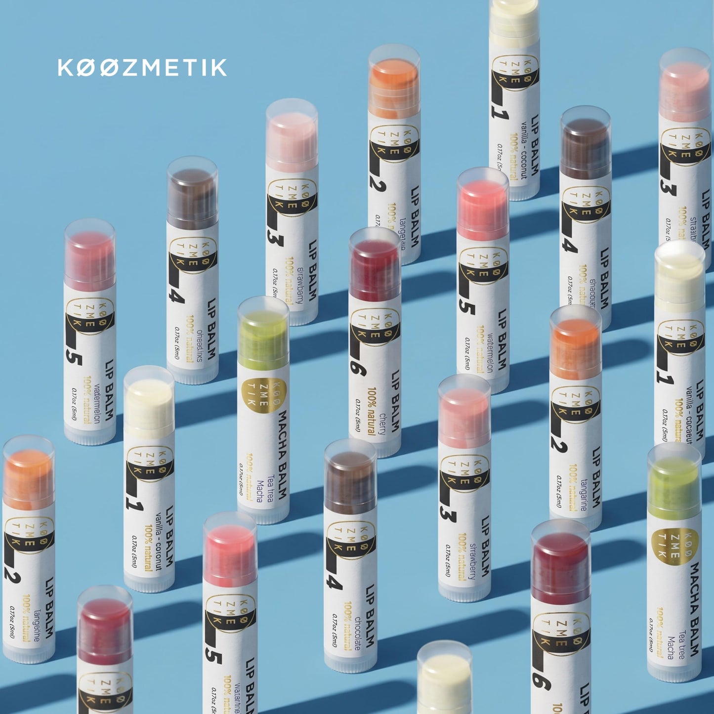 Cherry Lip Balm | Sheer Cherry Tint | Natural Lip Balm & Moisturizing Care with Shea Butter, Cocoa Butter, Beeswax & Almond Oil | Hydrating Lip Balm for Soft, Smooth & Healthy Lips | L6 KØØZMETIK