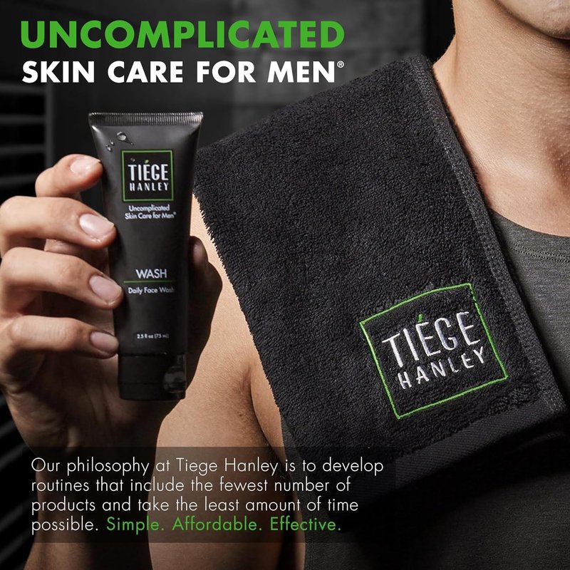 Tiege Hanley Anti-Chafe Powder for Men - Cooling Body Powder Deodorant | Sandalwood Scent, 2 Oz