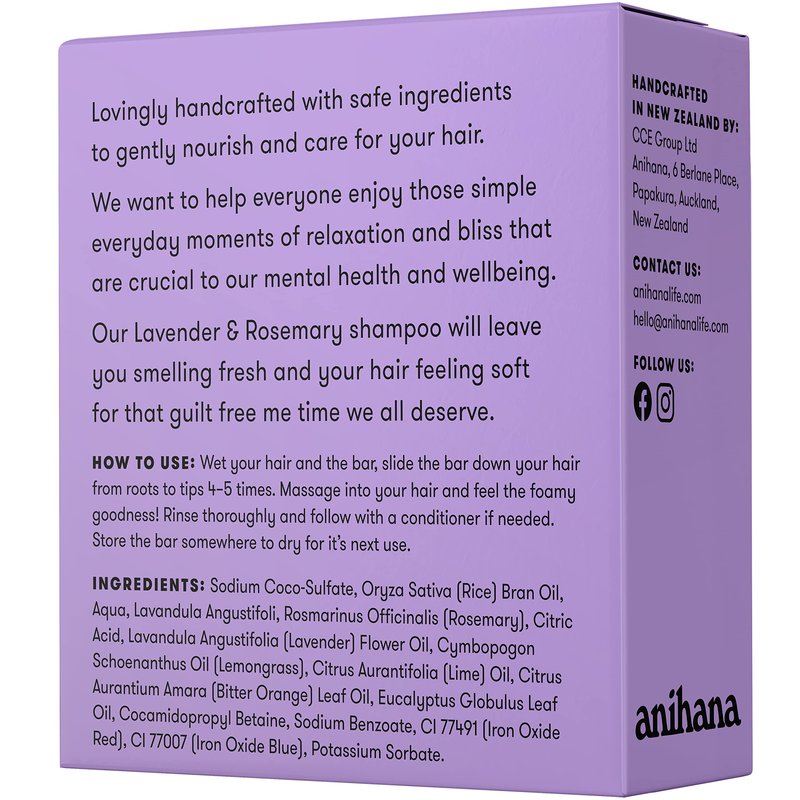 ANIHANA Shampoo and Conditioner Bars for Thin Fine Oily Hair, Gives Hair Volume & Body, Natural Healthy Look and Shine, Paraben Free