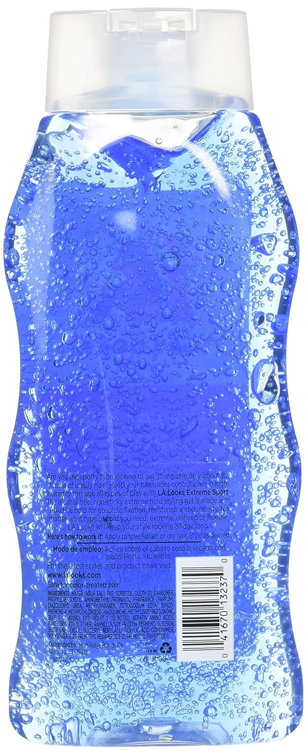 L.A. Looks Extreme Sport Ultra Hold Hair Gel, 20 Ounce (Pack of 6)