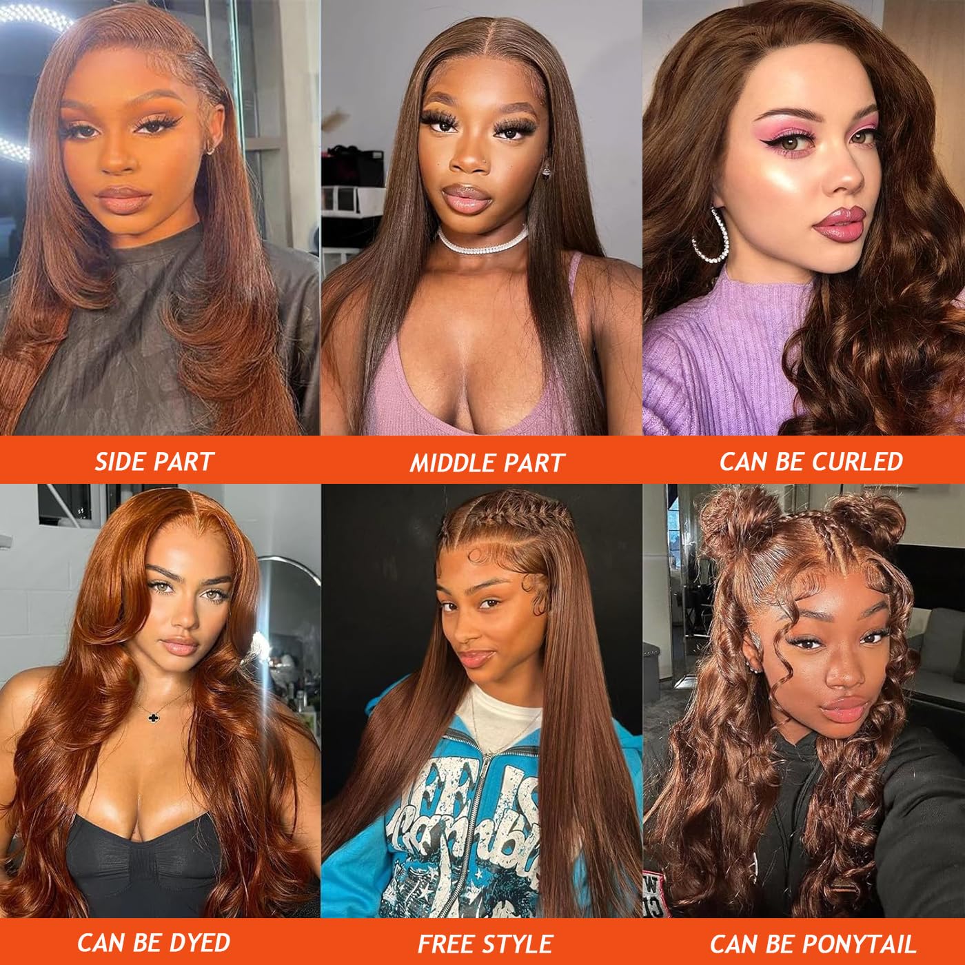Chocolate Brown 4# Closure 4x4 Free Part Straight Wave Closure Brazilian Human Hair Extensions Preplucked Bleached Knots Sew In Weave Closure For Women Wet And Wavy 8 Inch