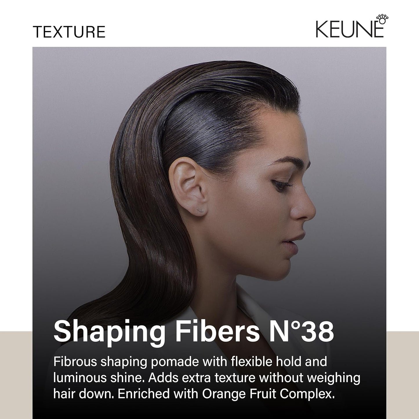 KEUNE Style Shaping Fibers Pomade, Flexible Hold & High Shine Styling Pomade, 4.2 Fl Oz