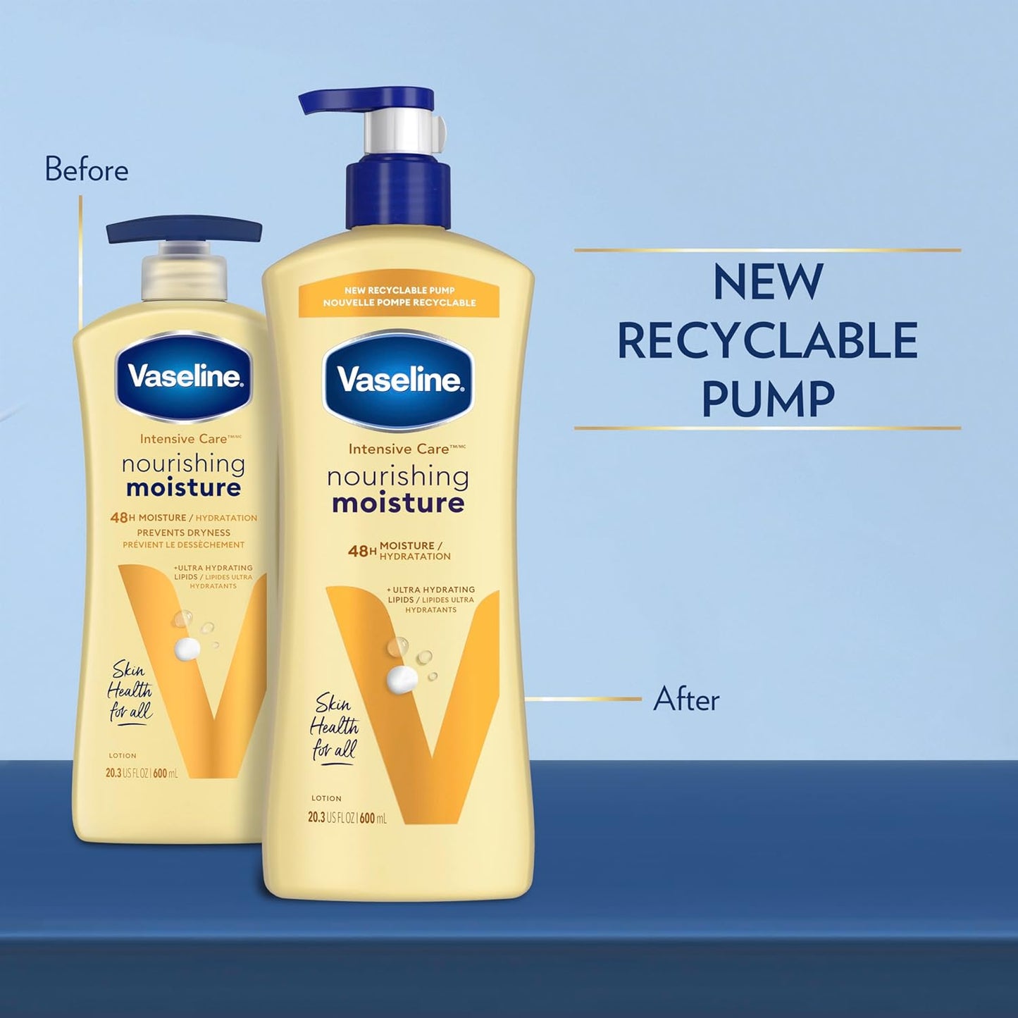 Vaseline Nourishing Moisture Body Lotion Hand & Body Lotion Pack of 12 for Dry Skin made with Ultra-Hydrating Lipids & Pure Oat Extract 3.4 oz