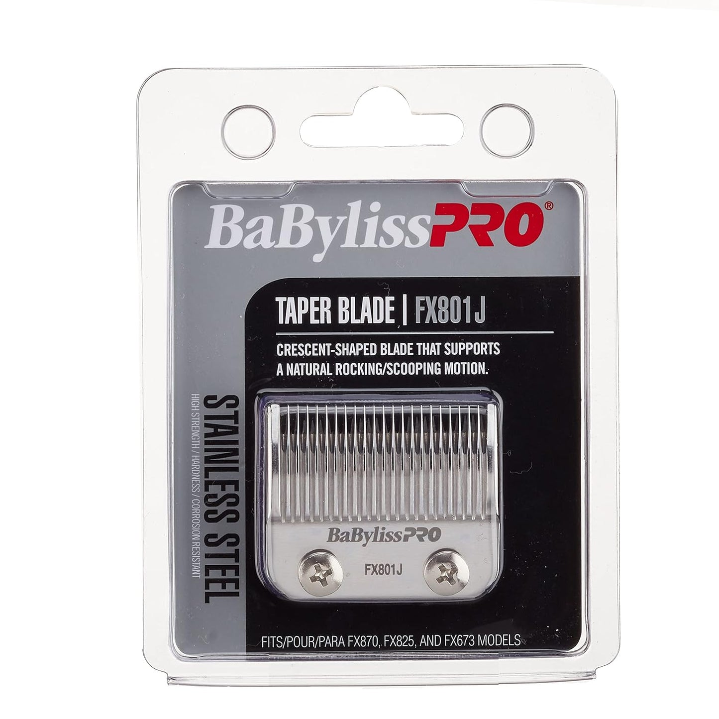 BaBylissPRO Replacement Taper Clipper Blades for FX870, FX825, FX673 Clippers and most 2-hole blade systems