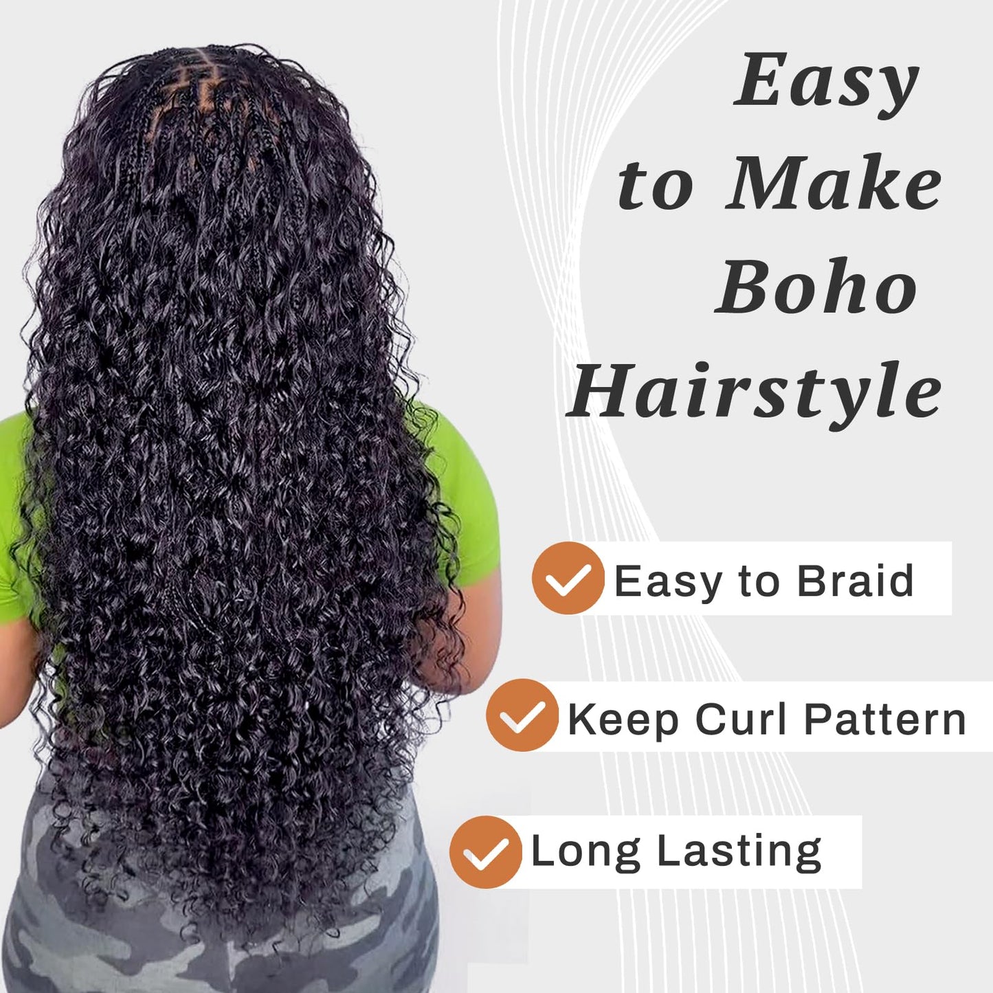 Dorsanee Deep Wave Bulk Hair for Braiding 18 Inch 2 Bundles 200g Honey Blonde Curly Braiding Hair for Boho Braids No Weft Wet and Wavy Braiding Hair Extensions (#27,100g/bundle)