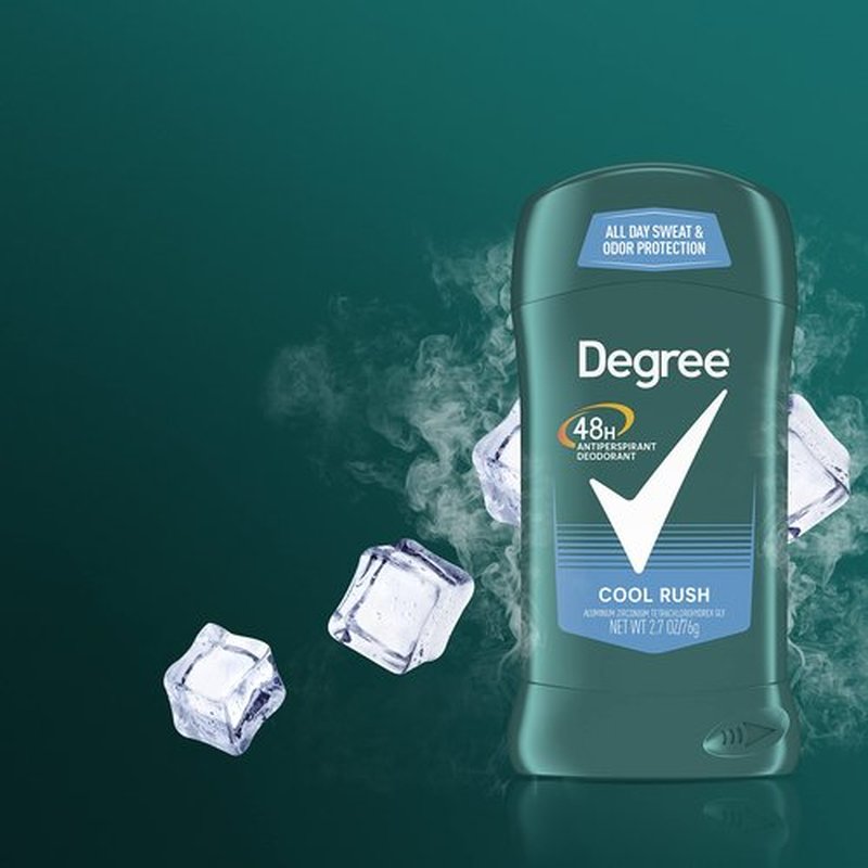 Degree Men Original Antiperspirant Deodorant 48-Hour Odor Protection Cool Rush Mens Deodorant Stick 2.7 oz, 2 Count