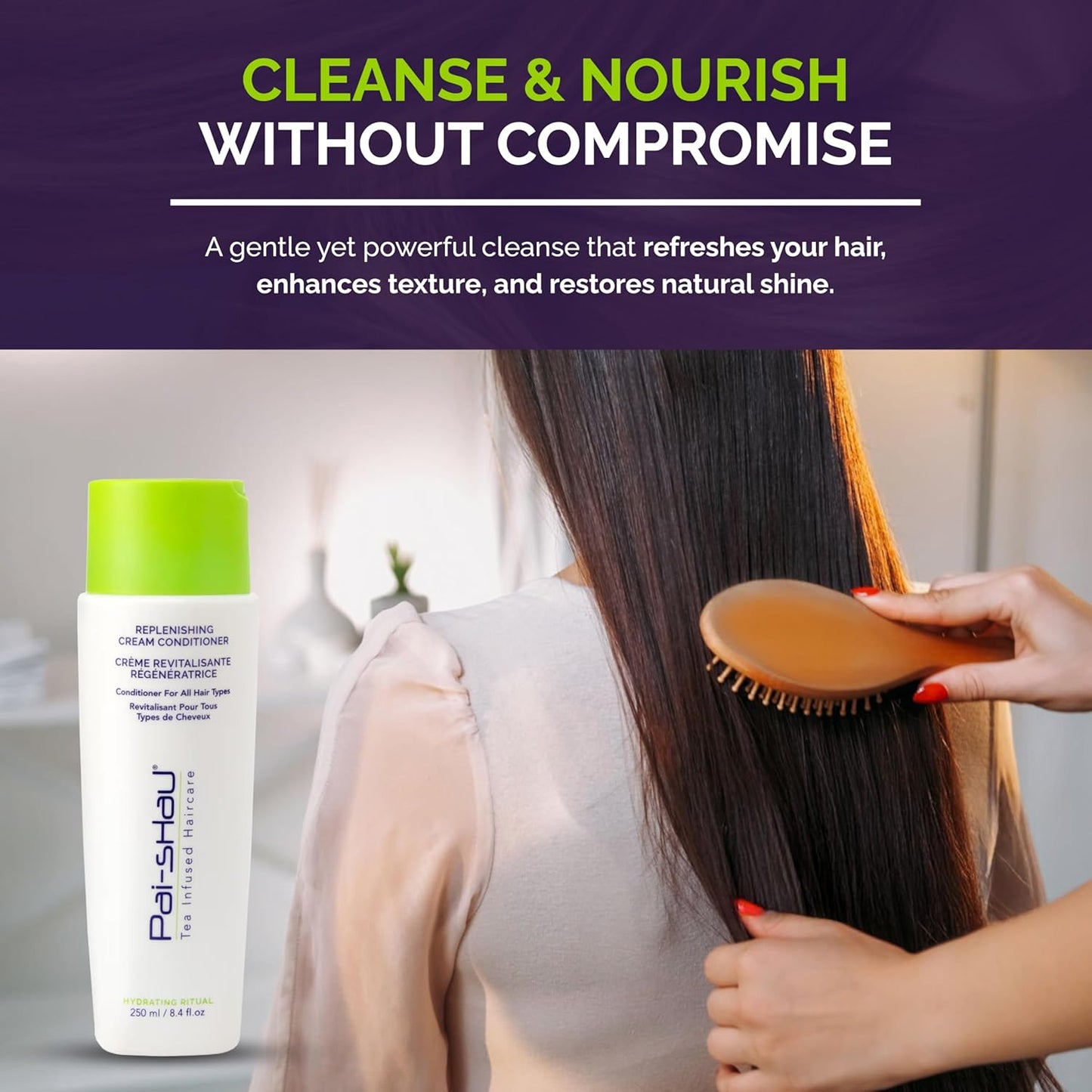 Pai-Shau Replenishing Cleanser - Hydrating Shampoo for All Hair Types - 250ml